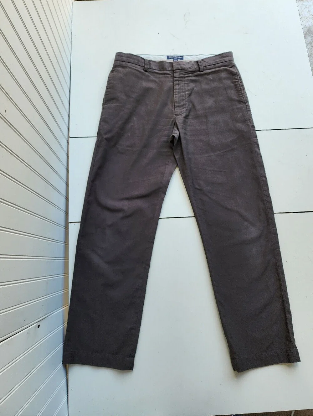 Banana Republic Emerson Chinos Brown Gray 100% Cotton Size 34 X 32